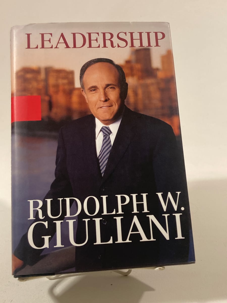 Autographed 1st edition Rudy Gulianni book 