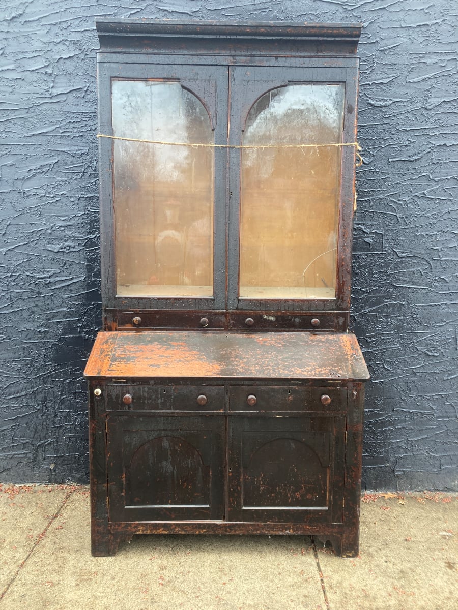 2 piece primitive cabinet 