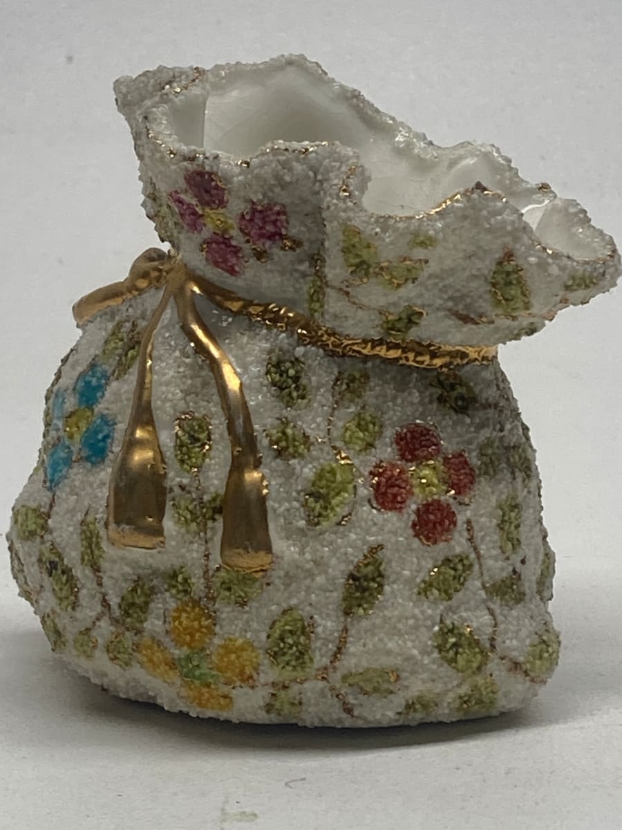 soft paste porcelain hand painted bag item 