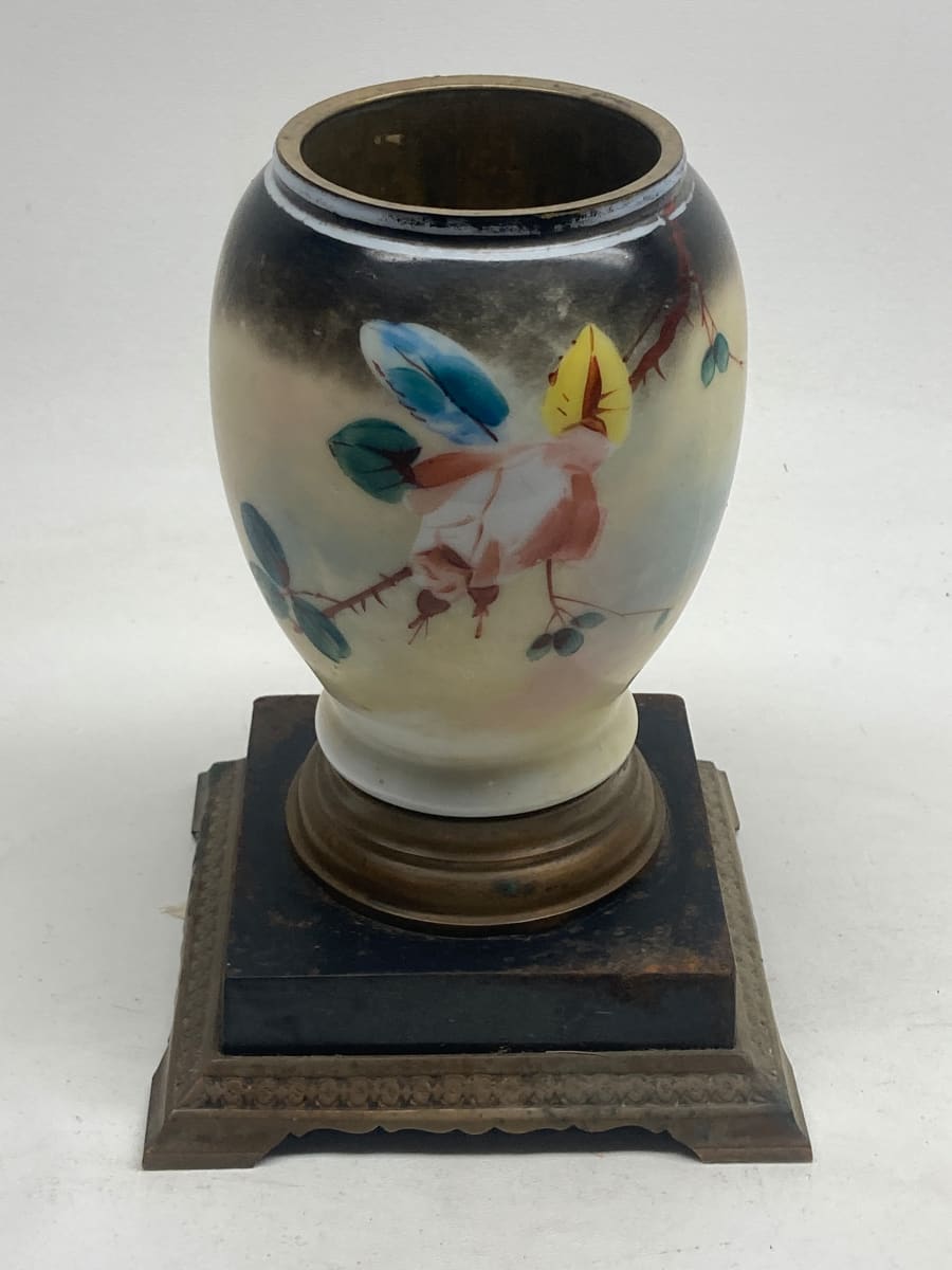 turn of the century porcelain lamp base 