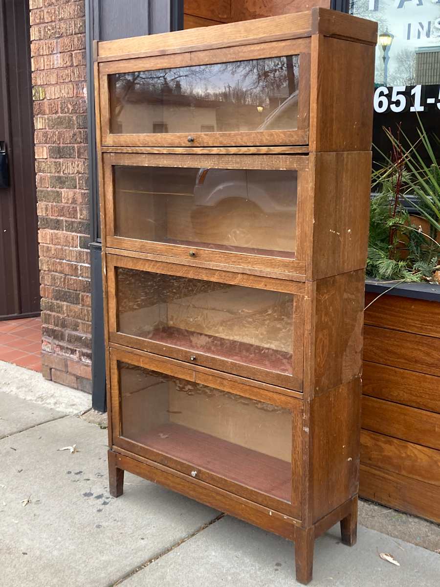 Mission style stacking bookcase 