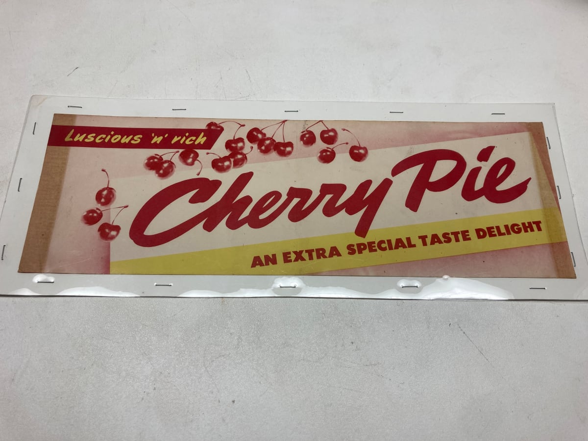 Vintage cherry pie advertisement 