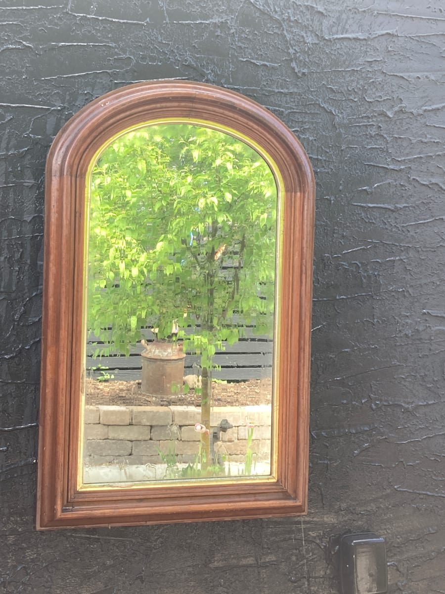 arched Victorian mirror 