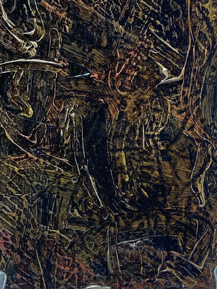 Abstract oil on board #3, Image 3.