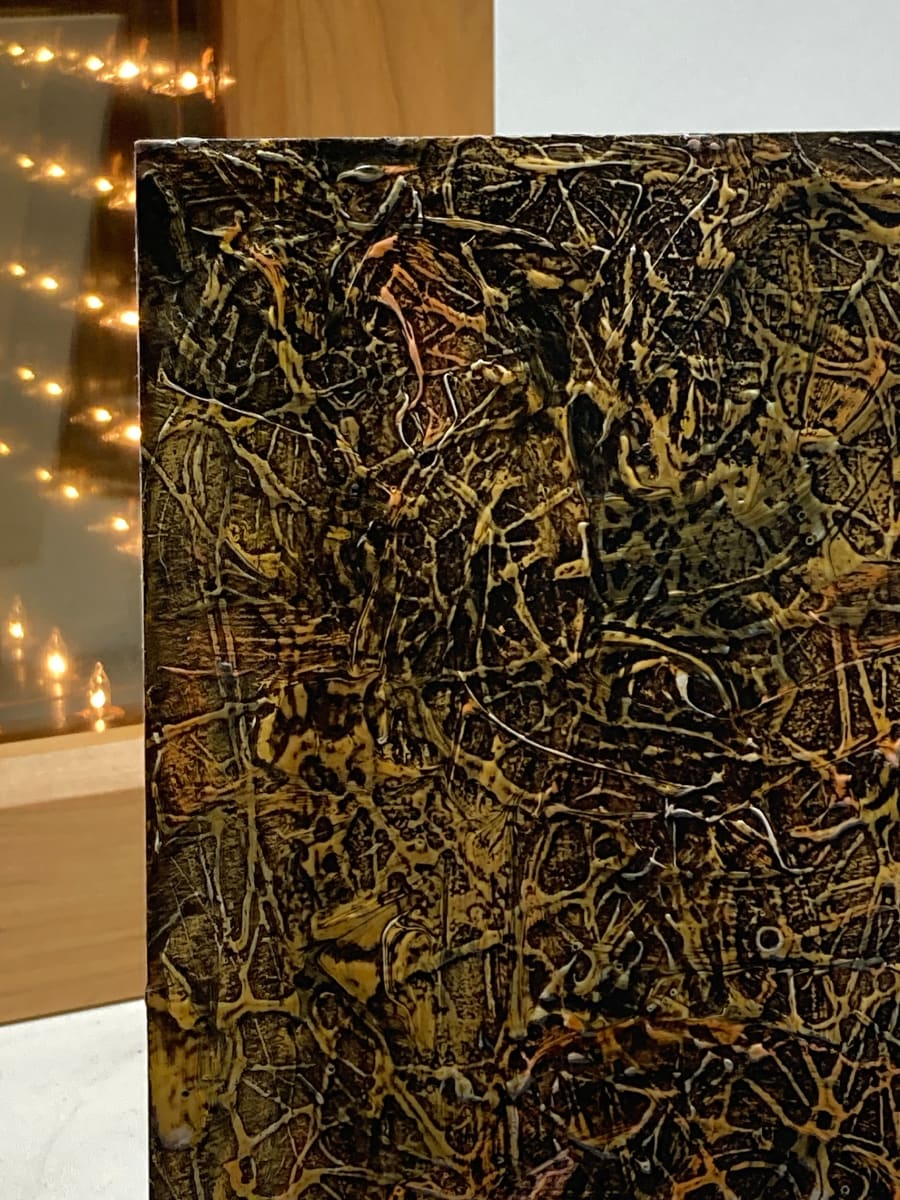 Abstract oil on board #4, Image 3.