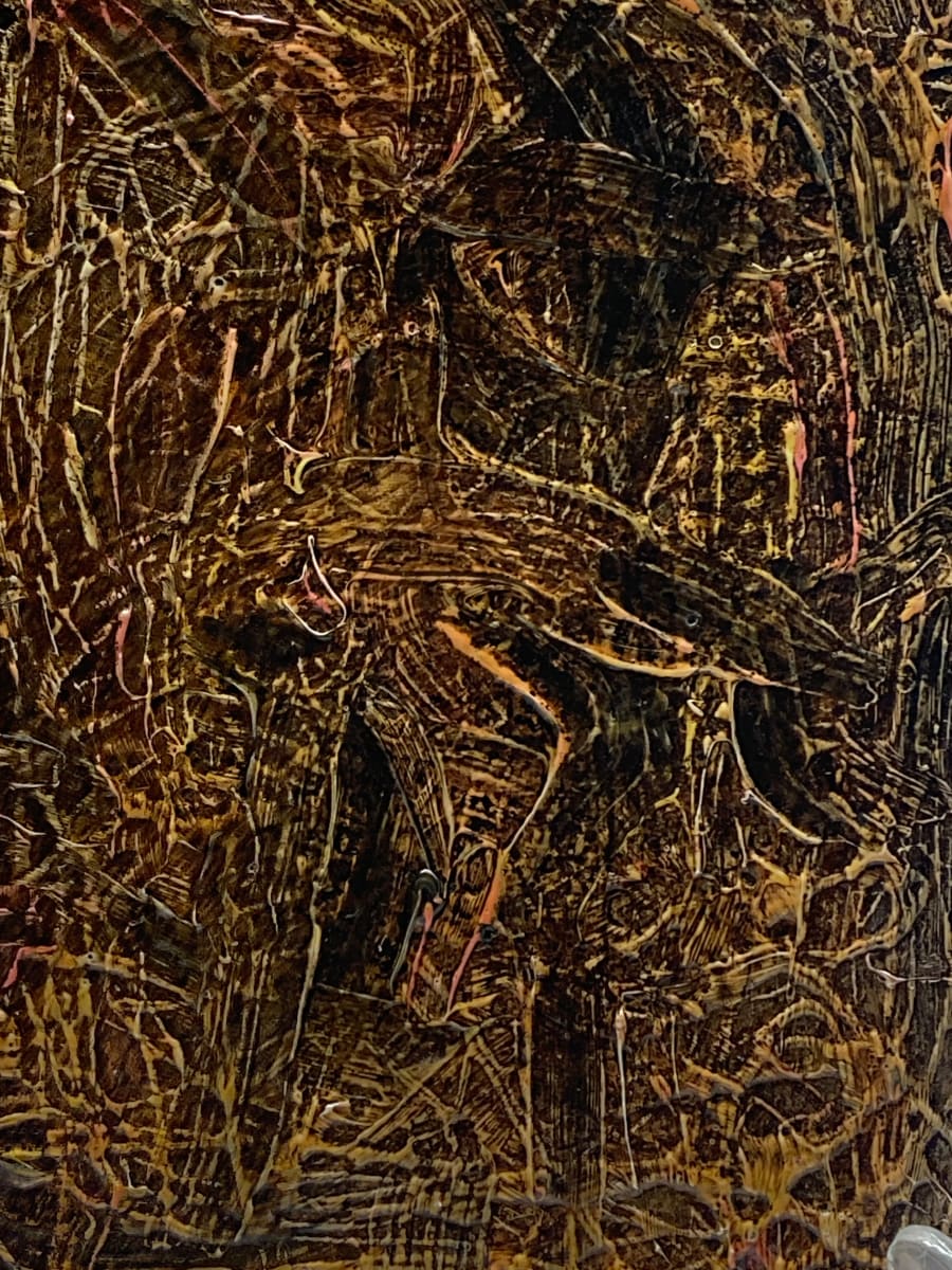 Abstract oil on board #6, Image 3.