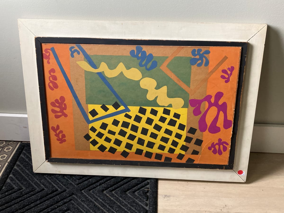 Framed Matisse pochoir silkscreen 
