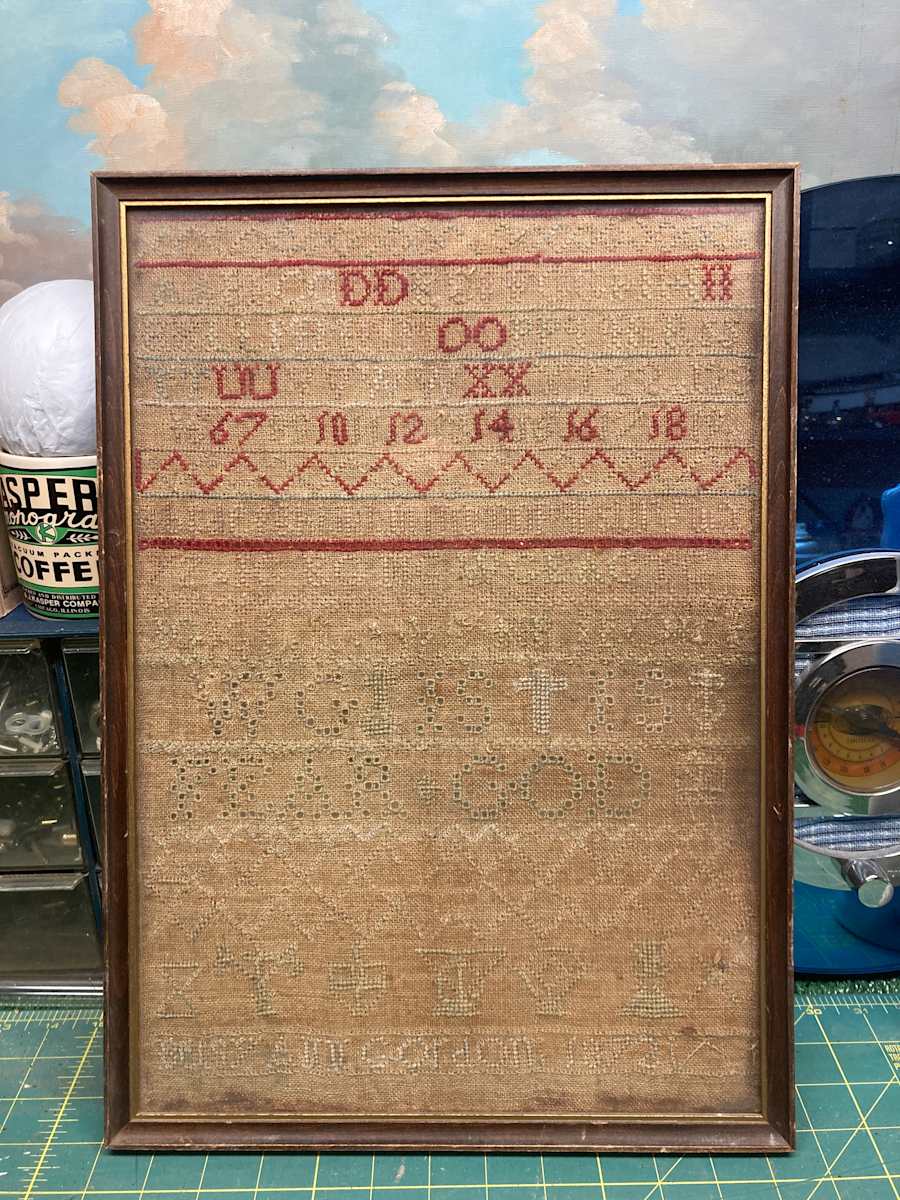 Framed sampler, Image 3.