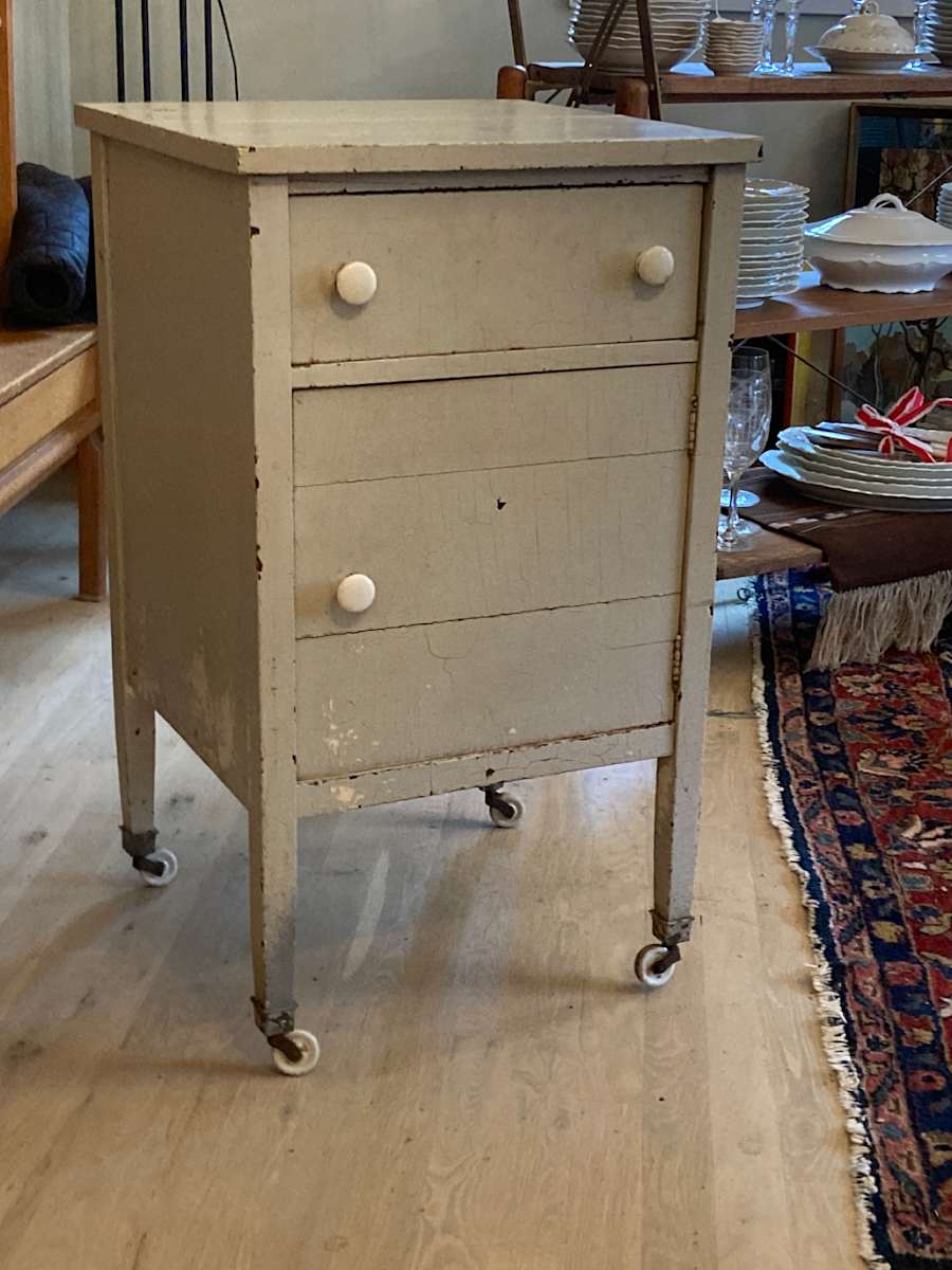 Painted grey cabinet 