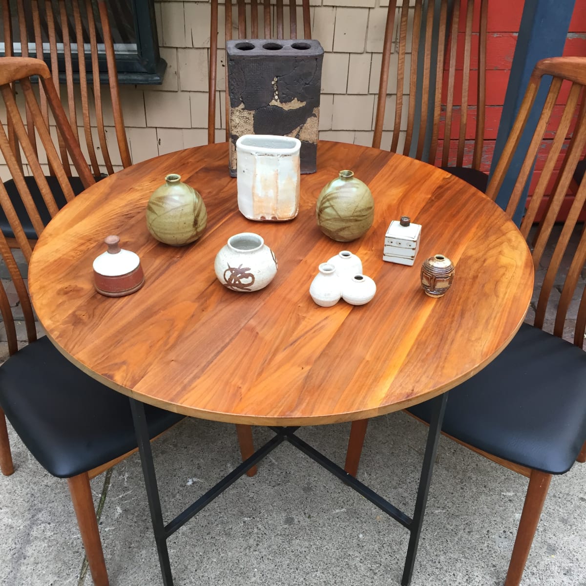 small miniature hand made pottery vases 