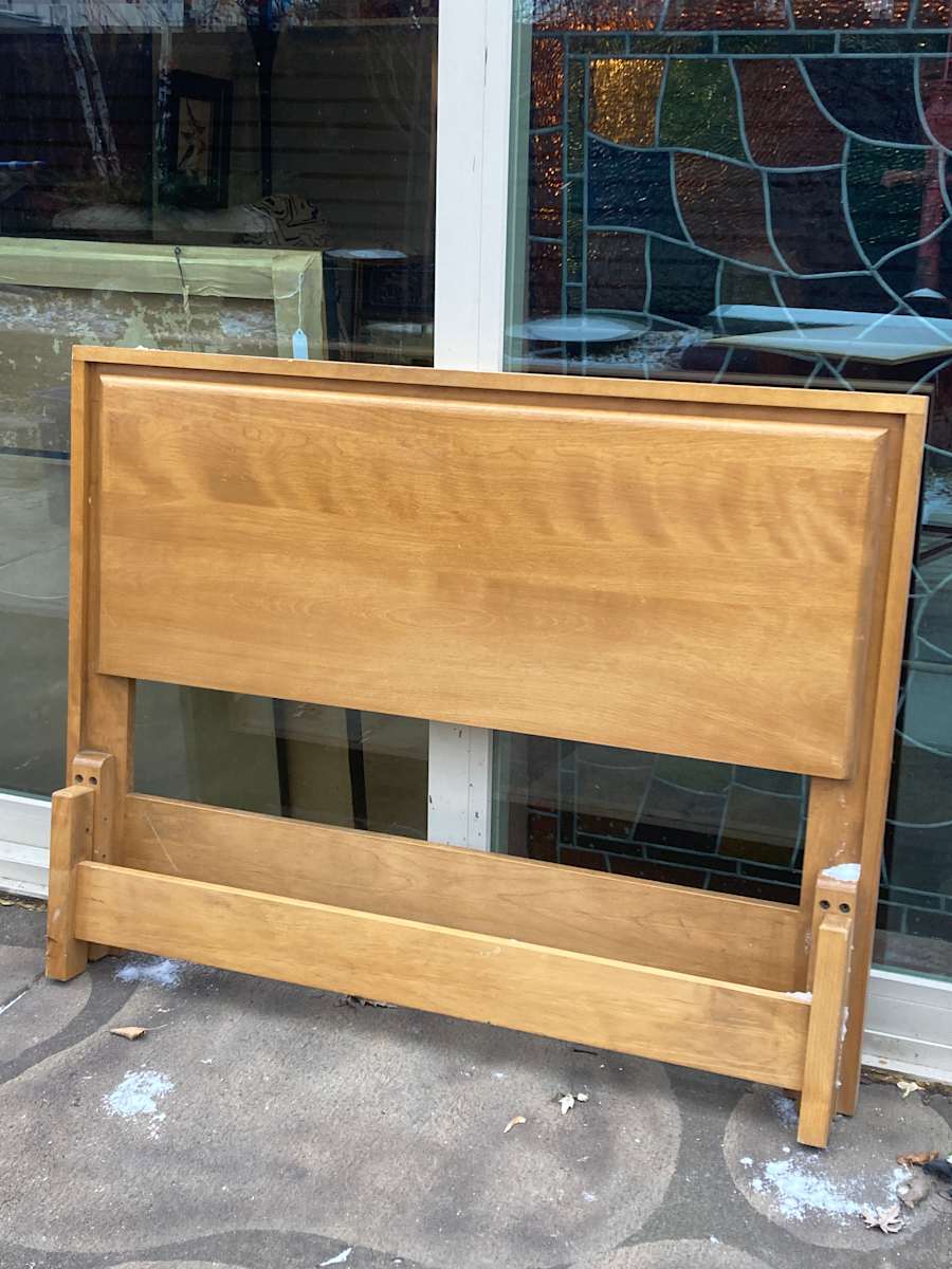 Conant Ball mid century modern single bed 