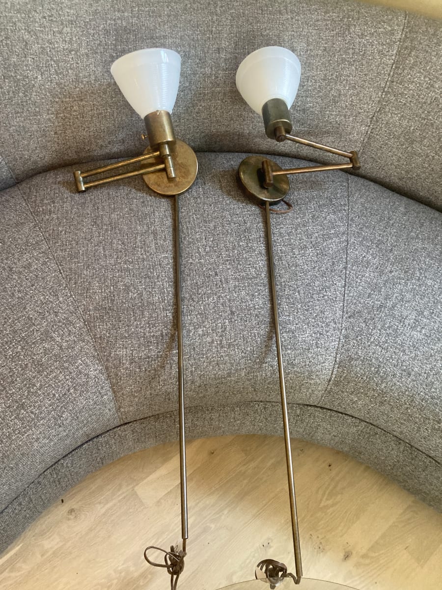 Pair of Walter Von Nessen wall sconces 