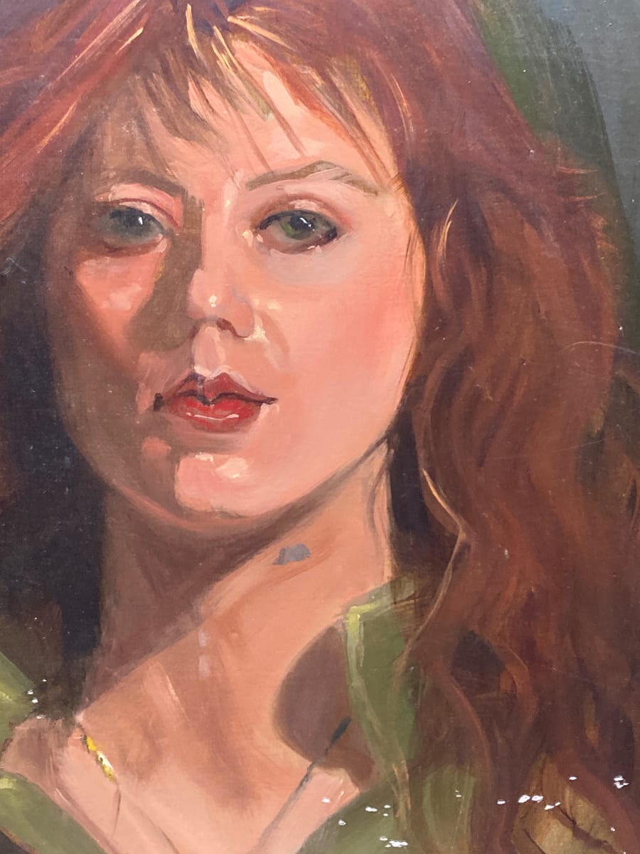 Portrait of woman with red hair 