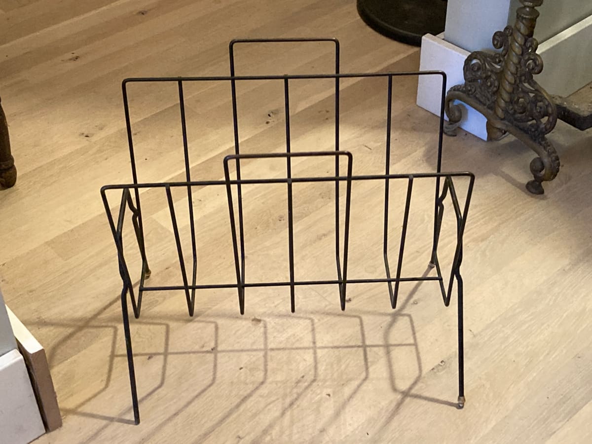 mcm metal magazine rack 