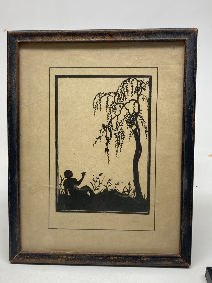 Framed boy silhouette 