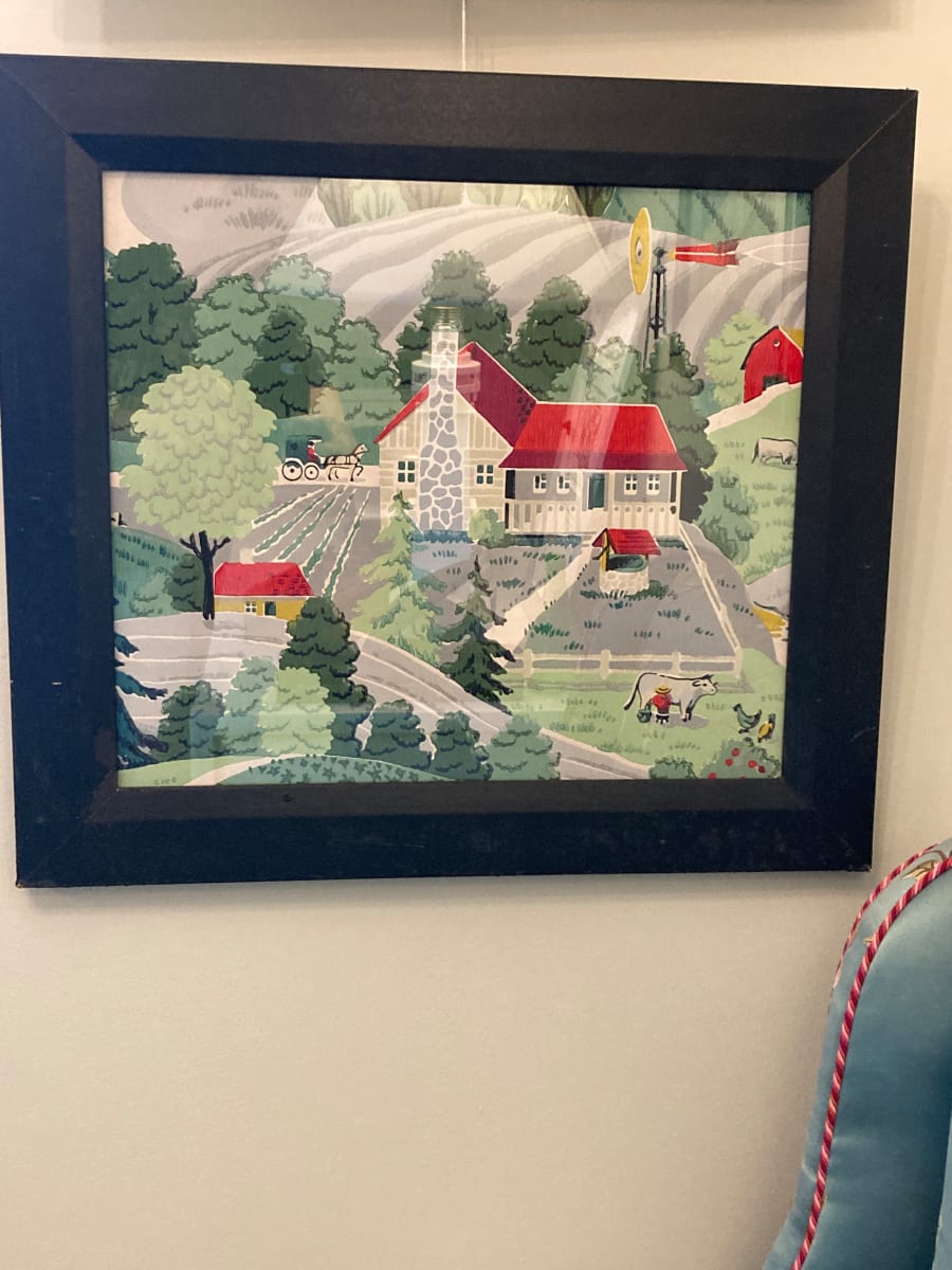 Framed New England Scene 