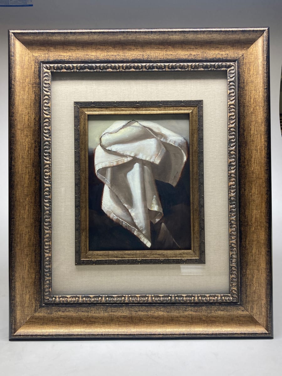 Framed original still life of a cloth 