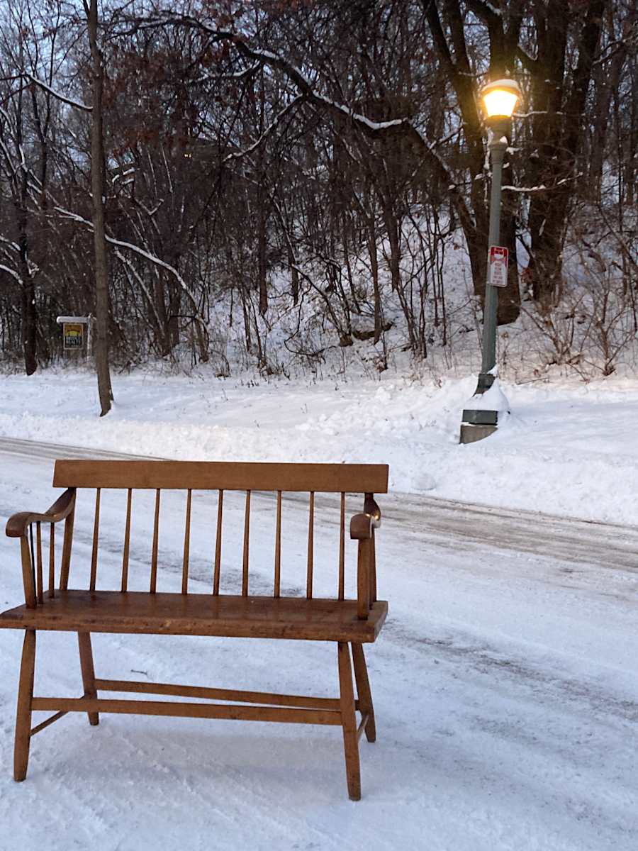 Primitive early American bench 