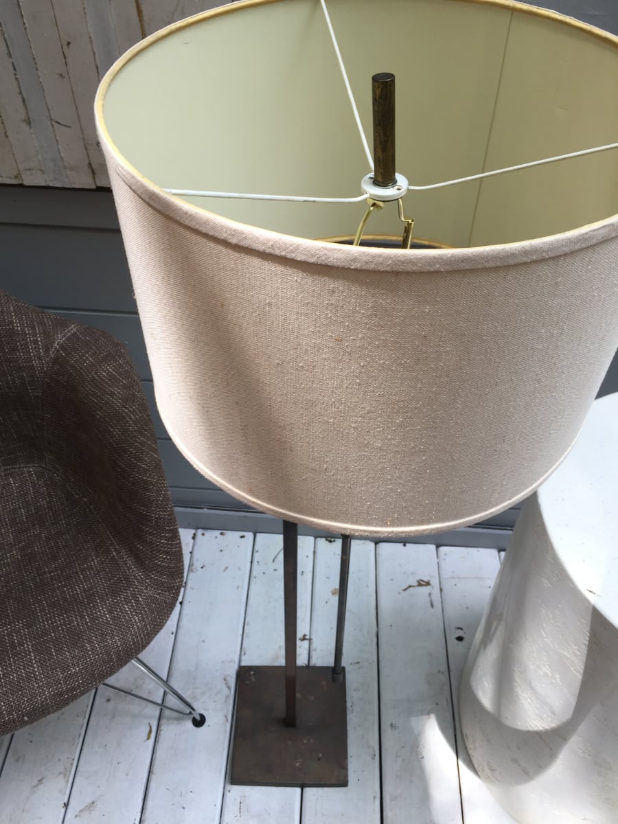 Mid century modern brass adjustable floor lamp by Laurel, Image 1.