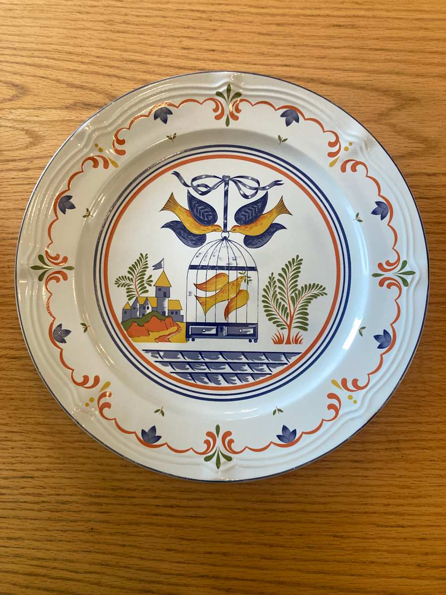 Georges Briard Bird cage platter 
