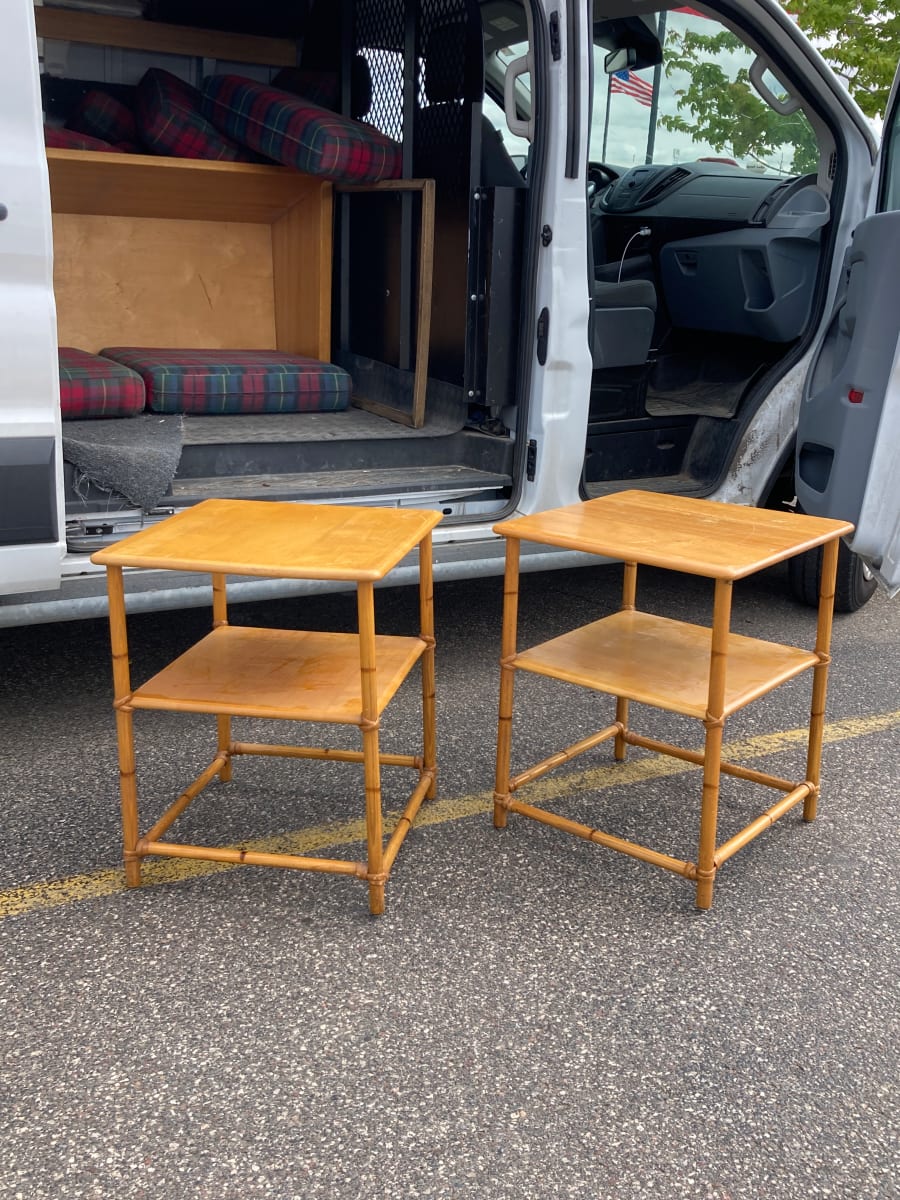 Pair of Heywood Wakefield tables 