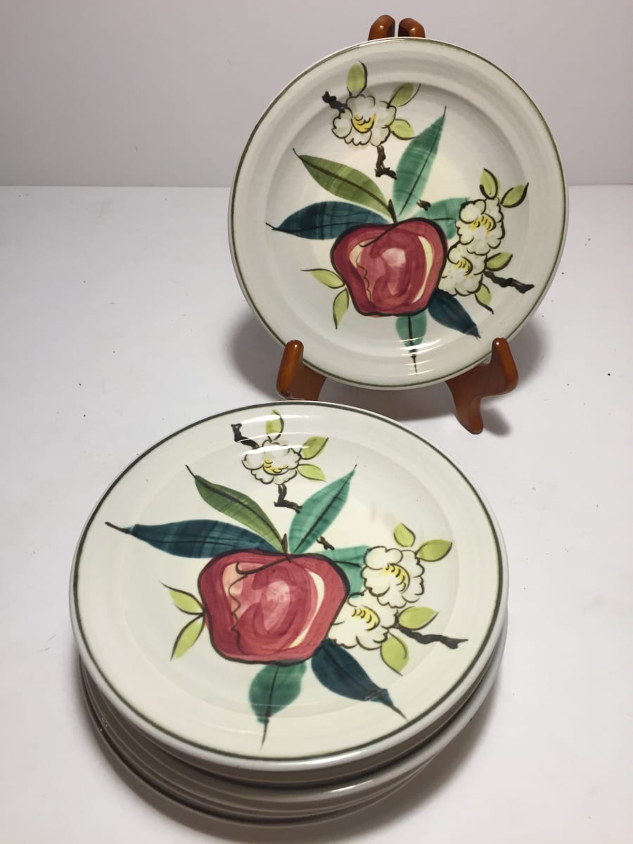 vintage Red Wing apple motif 7" plate(s) 