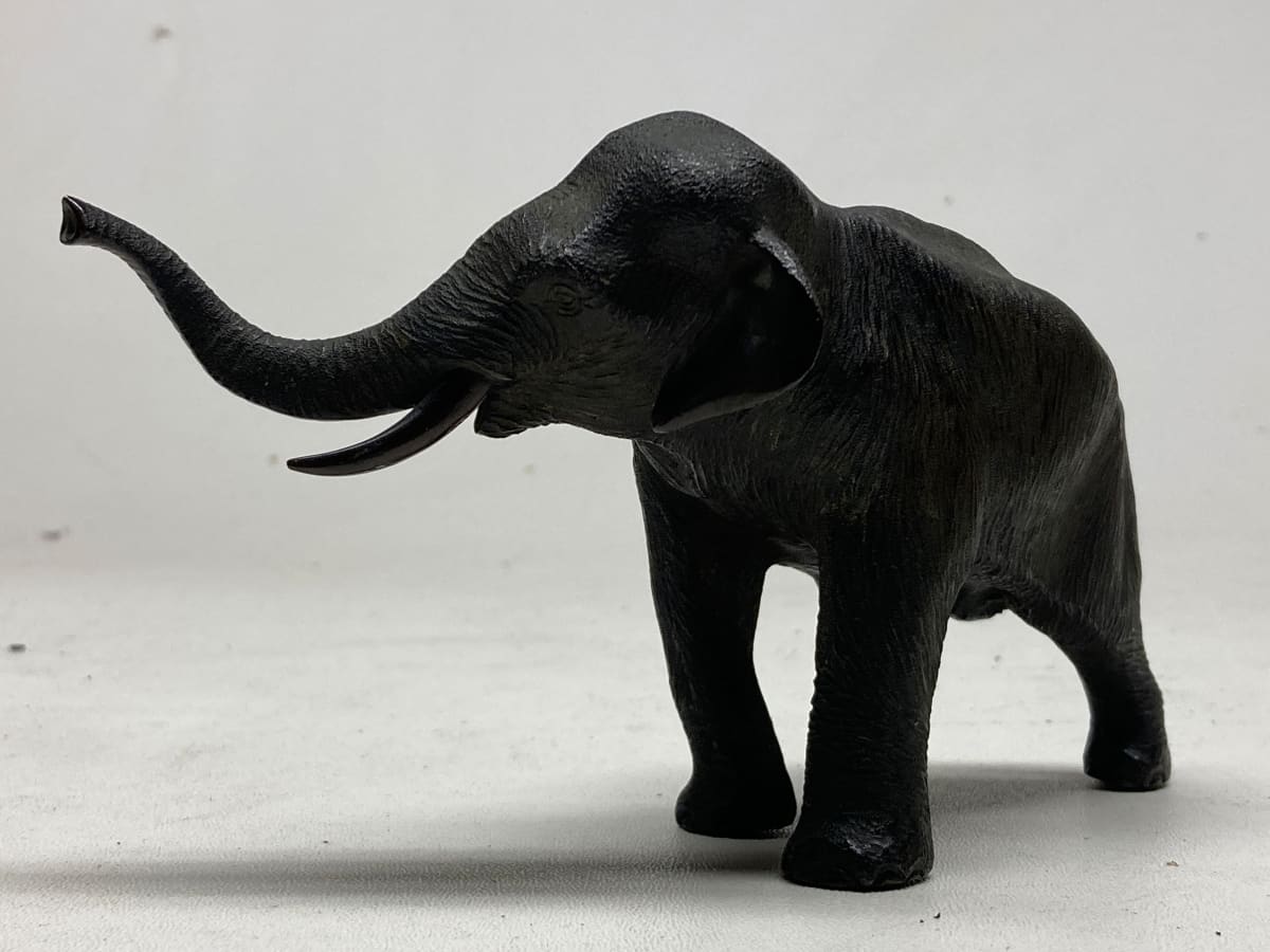 turn of the century bronze elephant 