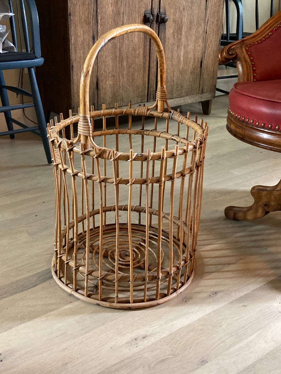 Vintage bamboo basket 