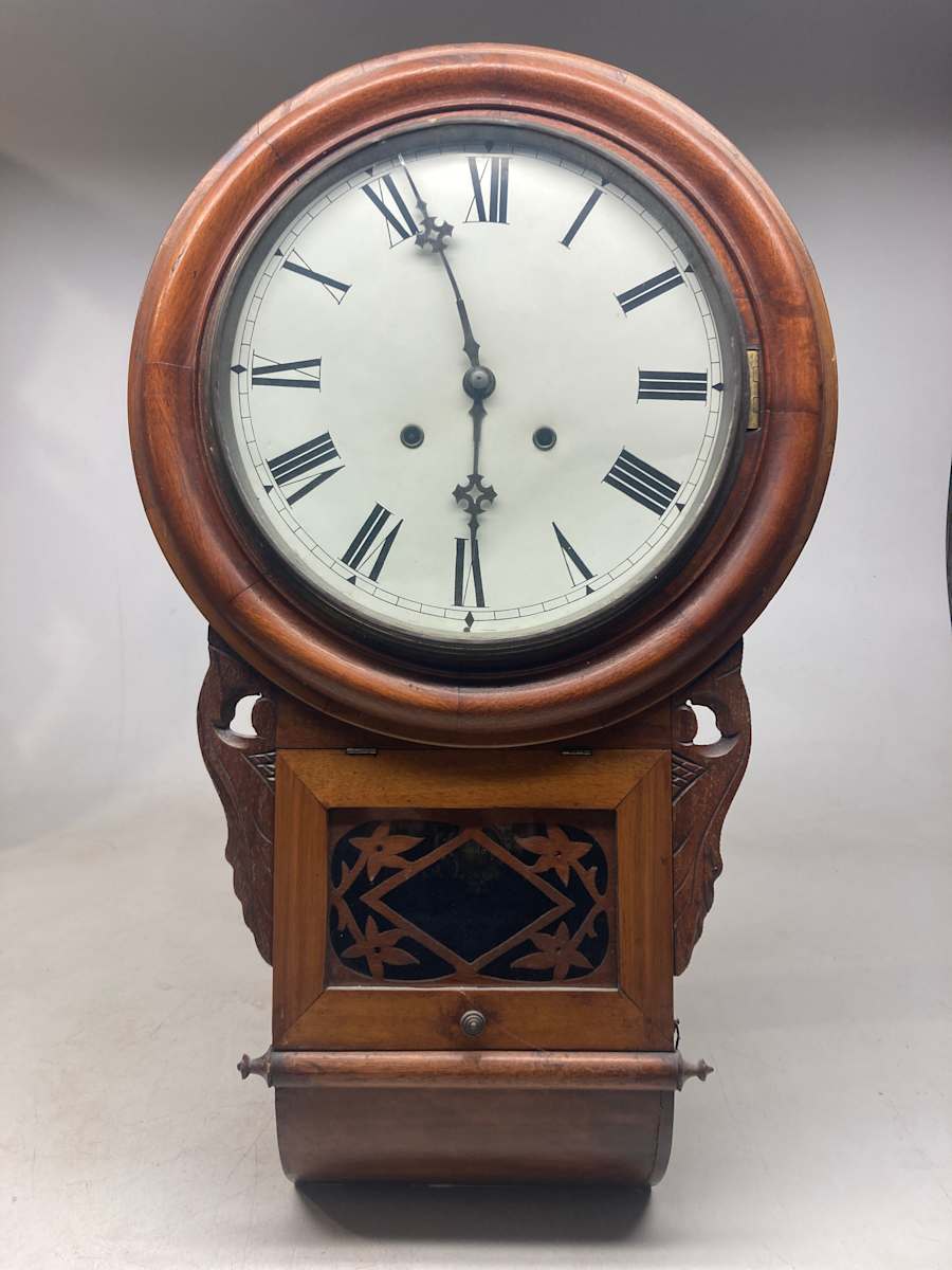 Early Anglo American wall clock 