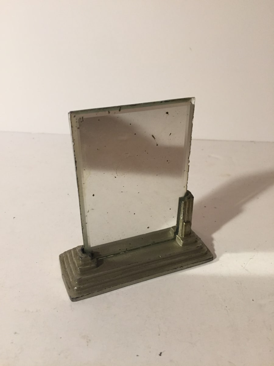 miniature art Deco picture frame and mirror 