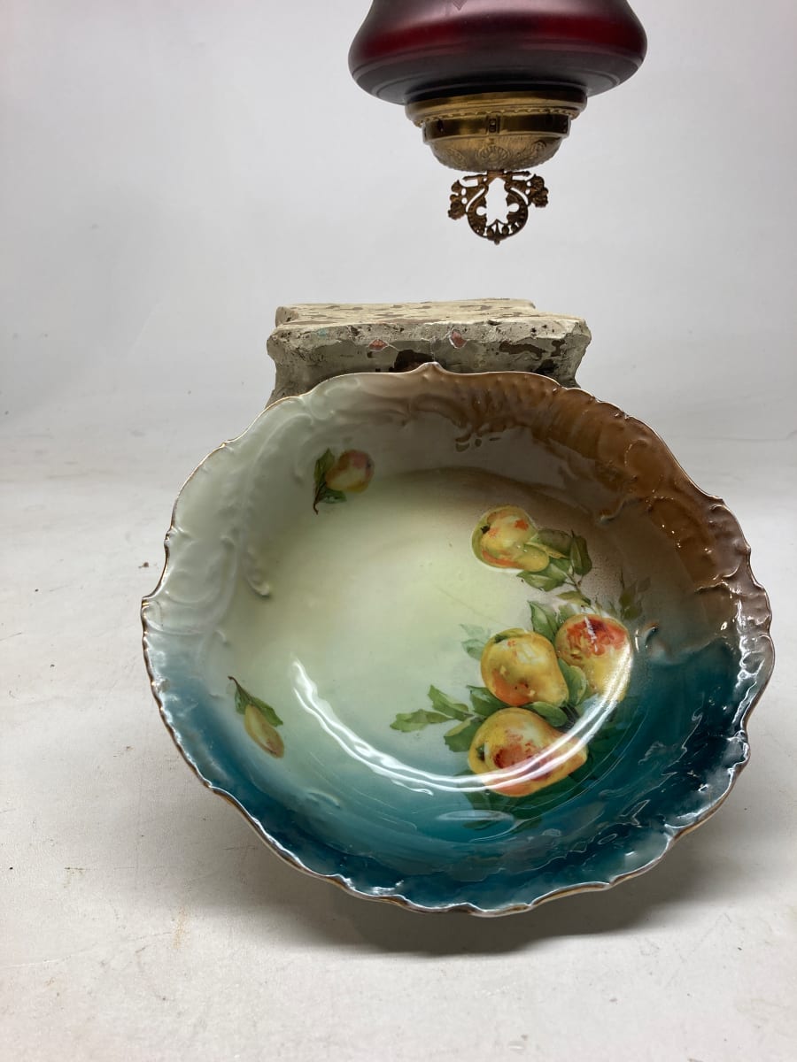 Hand decorated serving bowl, Image 3.