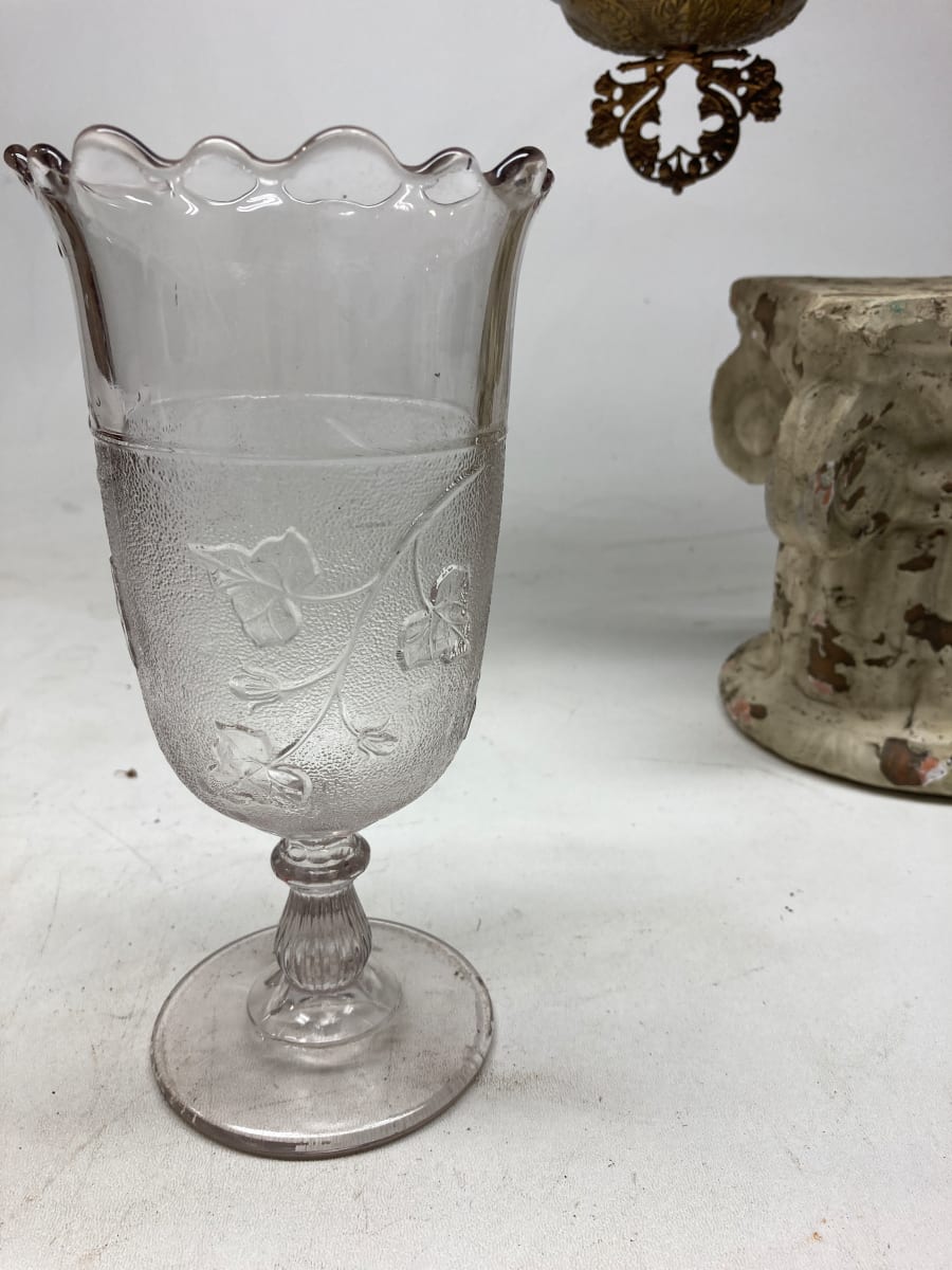 EAPG pattern glass spooner 