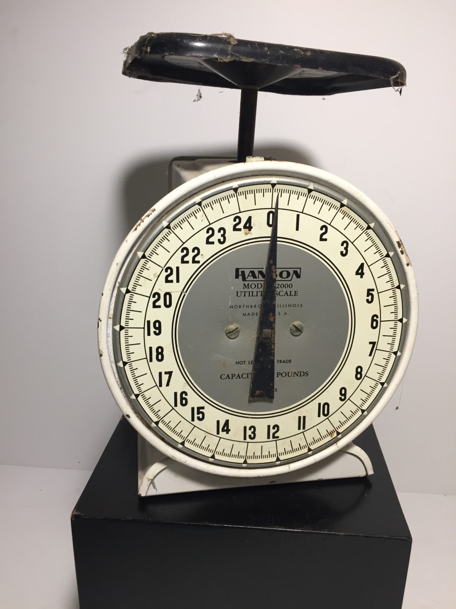 vintage Hansen kitchen scale, Image 6.