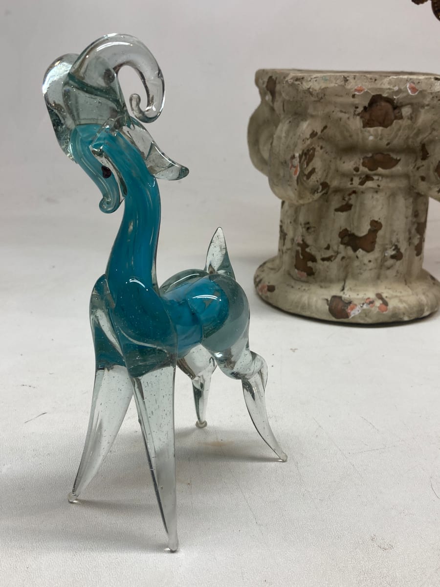 hand blown glass ram 