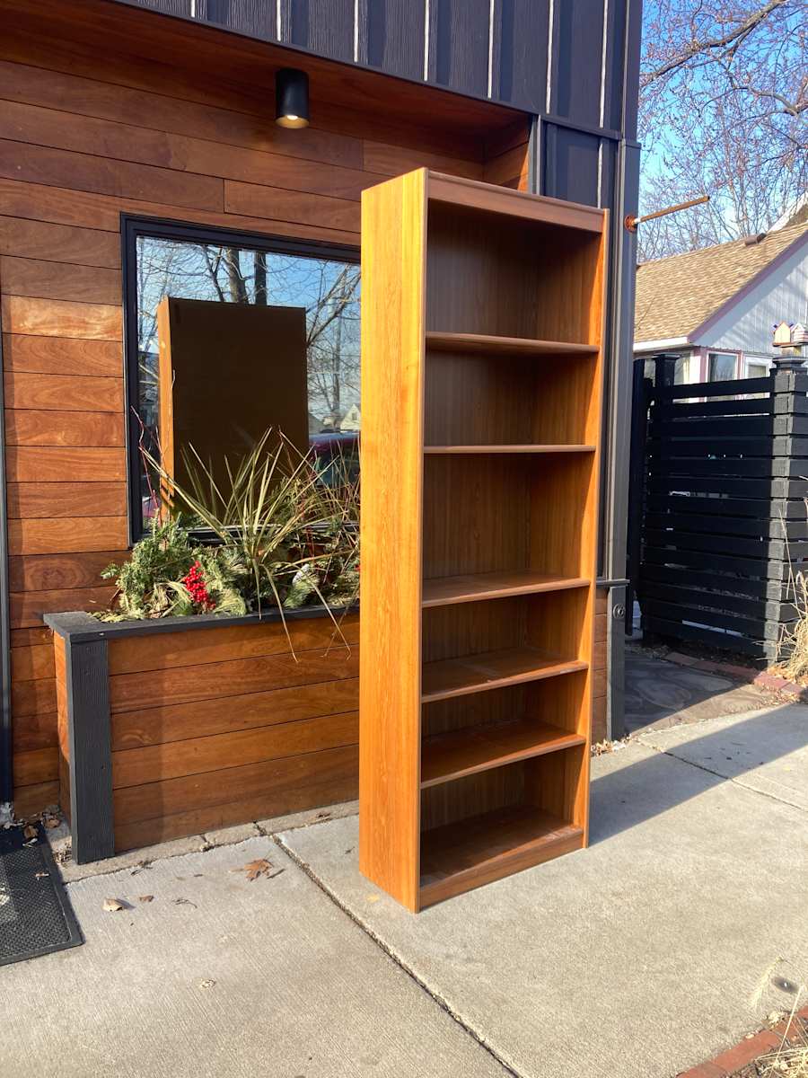 Danish modern teak bookcase 