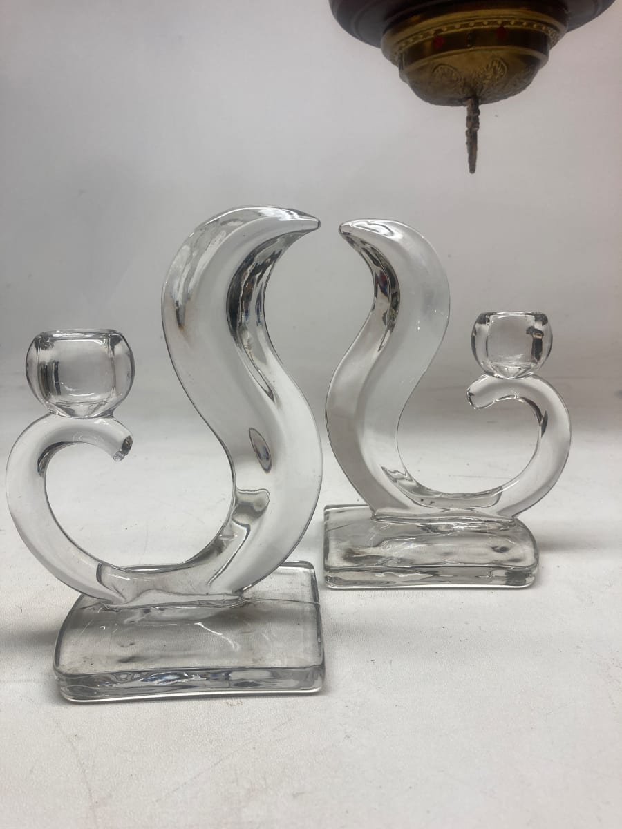 Viking flame  glass candle holders, Image 5.