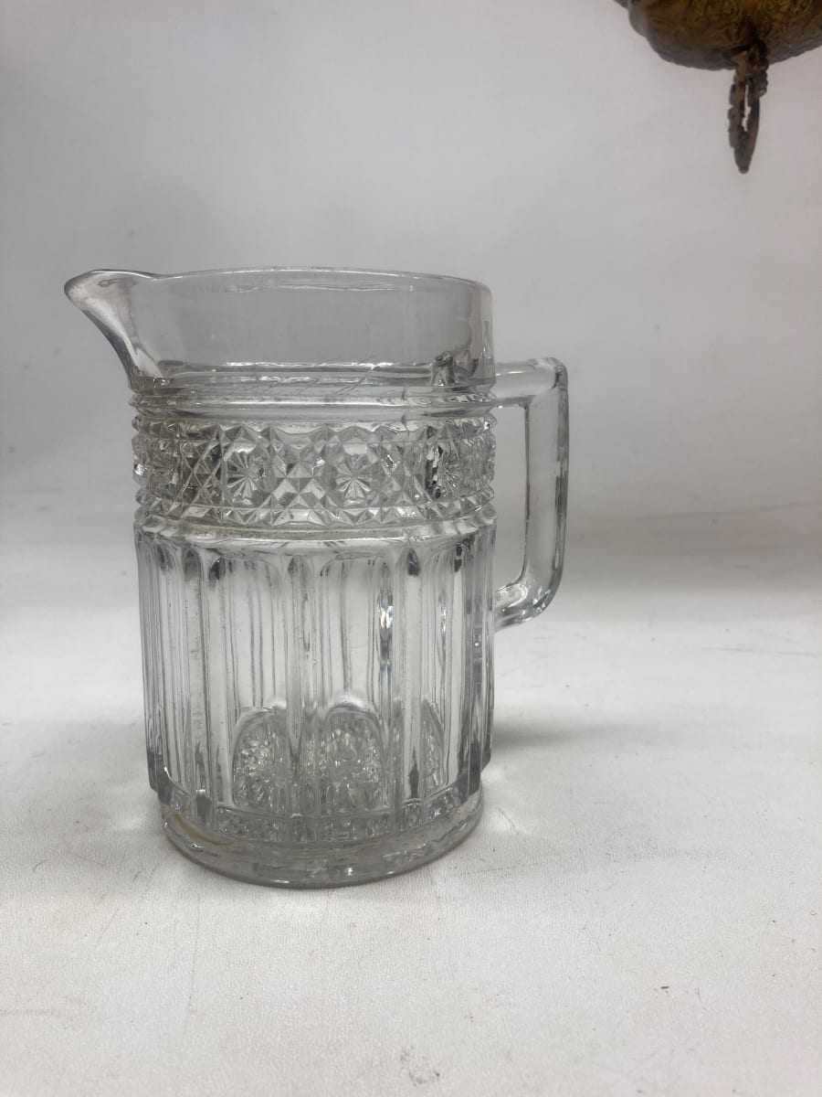 EAPG 1 qt pressed glass pitcher 