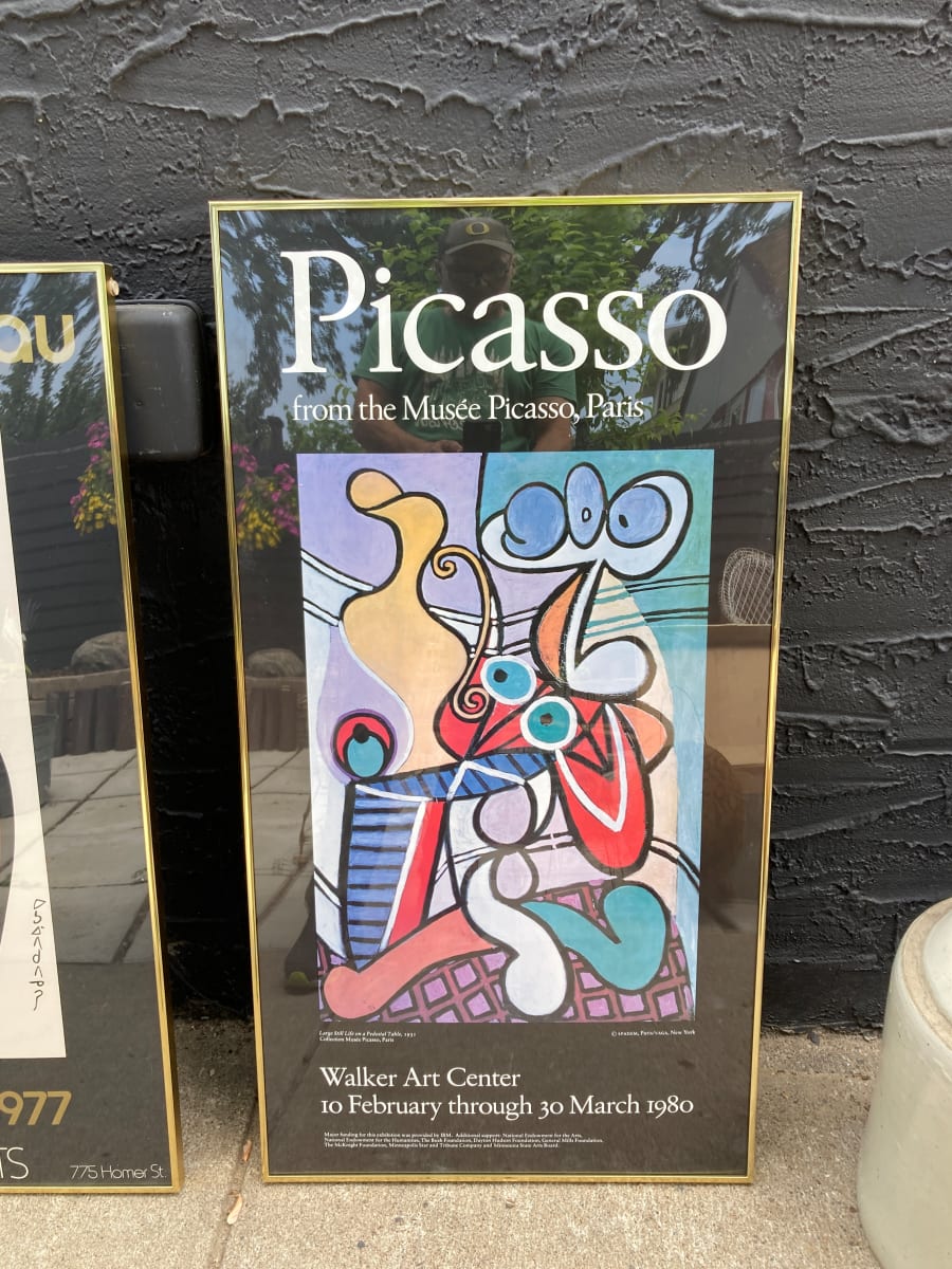 Framed Picasso poster 