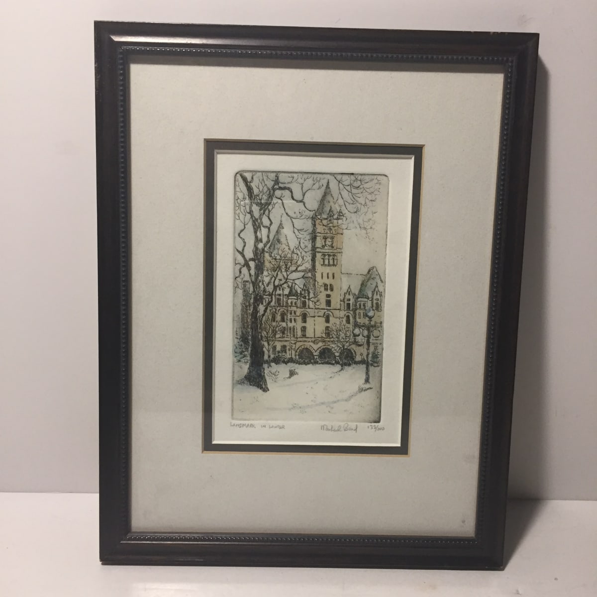 Original etching by Michael Bond "Landmark Center" 