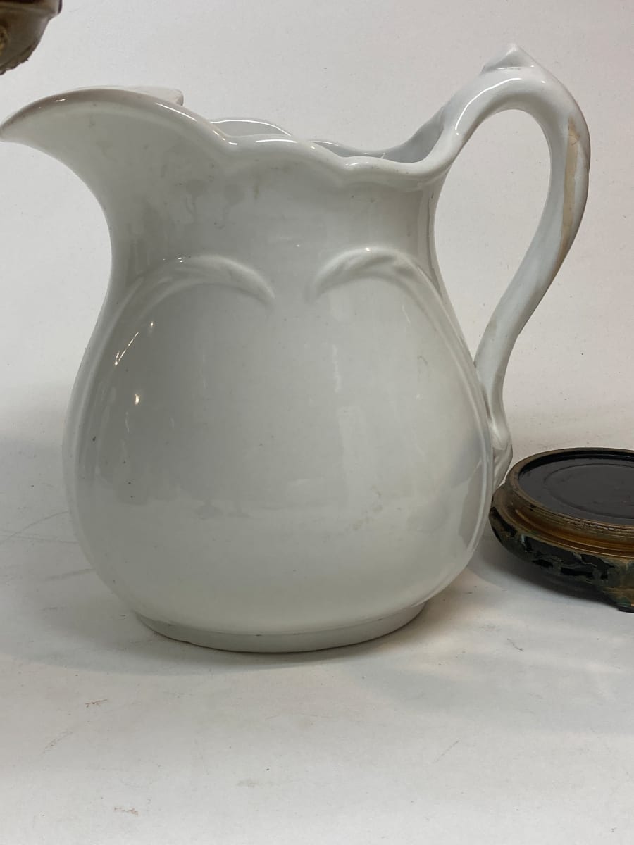 Iron stone large pitcher 