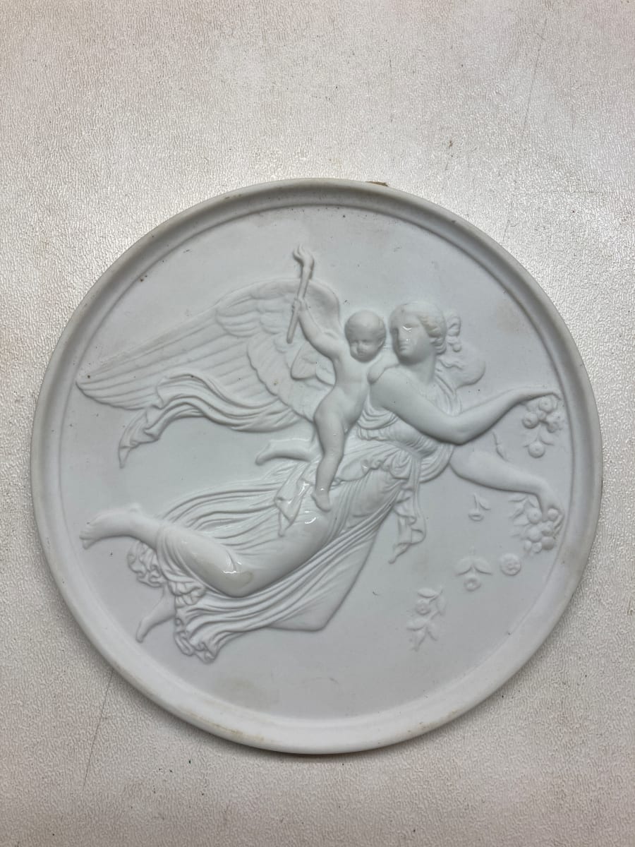 Danish white porcelain plaque, Image 3.