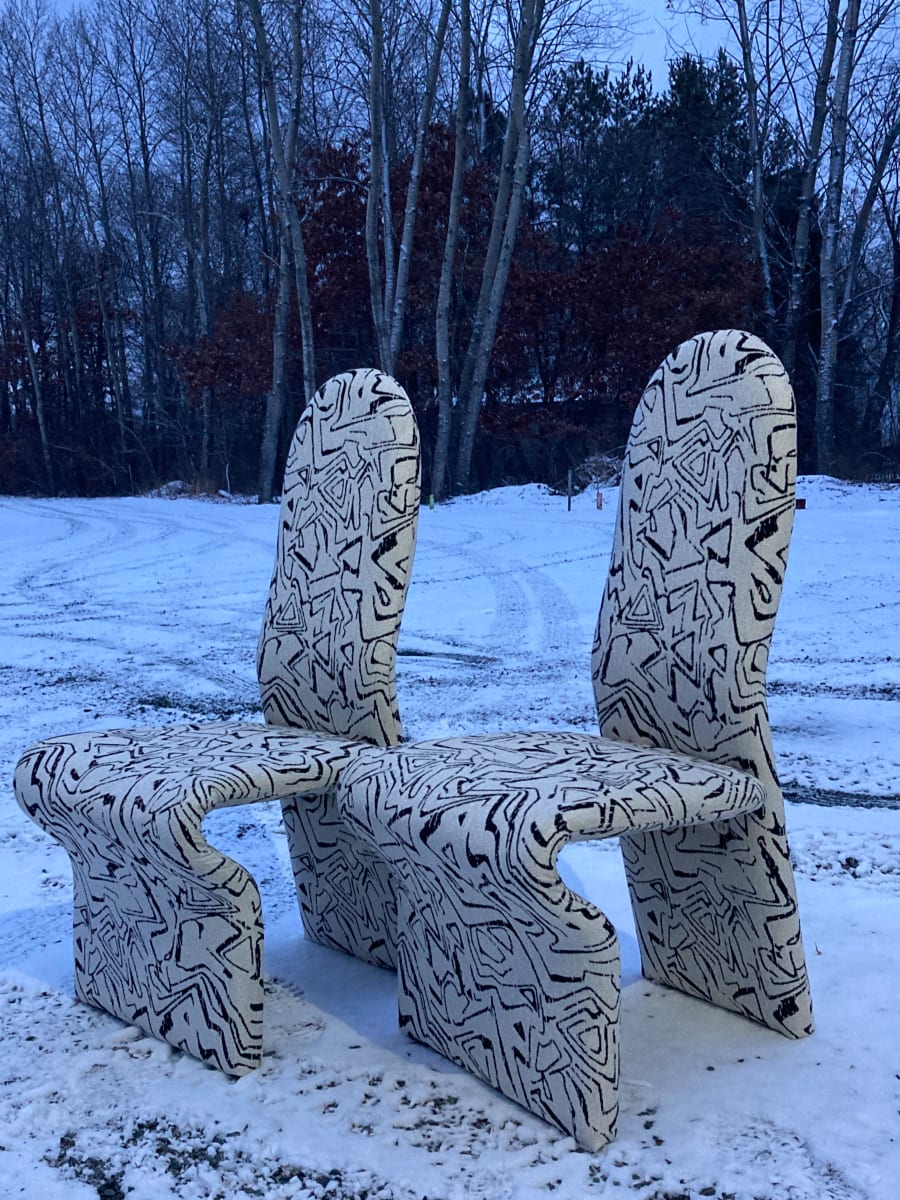 Pair of post modern chairs 