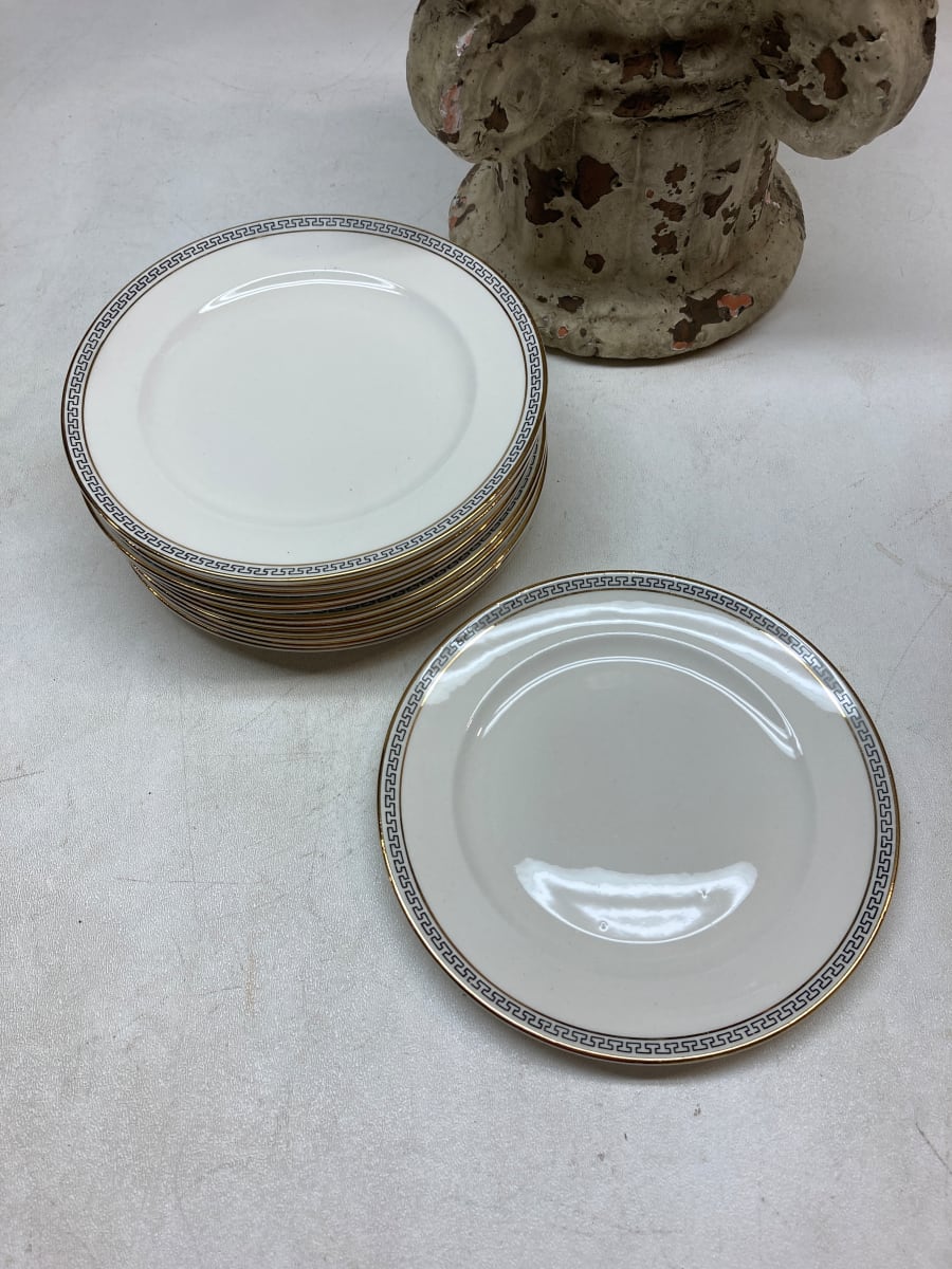 Pope Gossard greek key salad plates (10) 