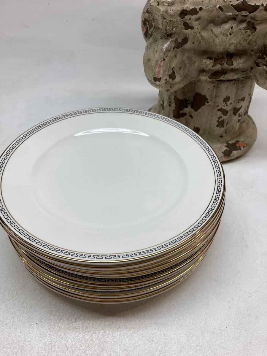 Pope Gossard greek key dinner plates (12), Image 2.