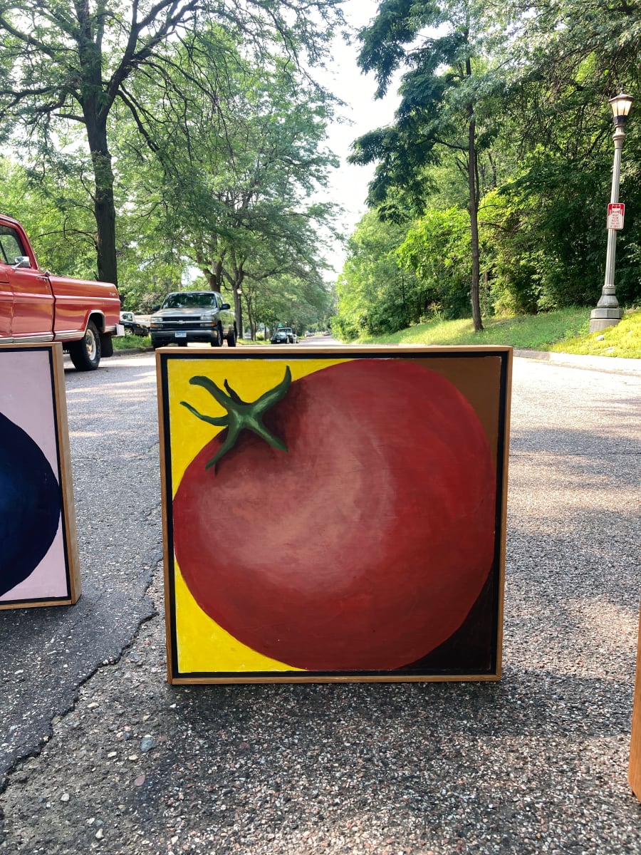 original painting of a tomato 