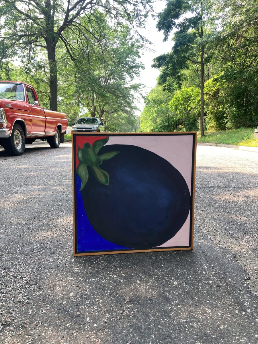 original painting of an eggplant 