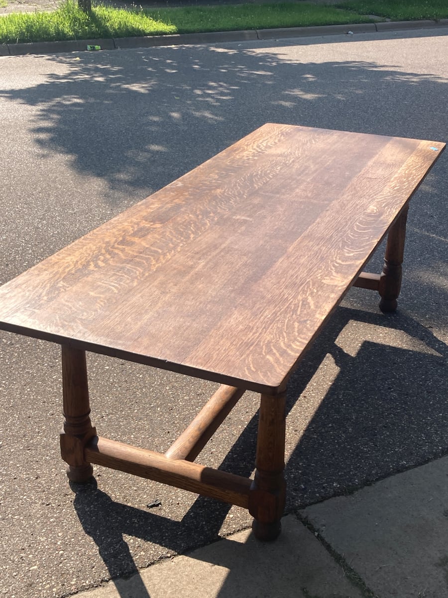 Great solid oak harvest table 