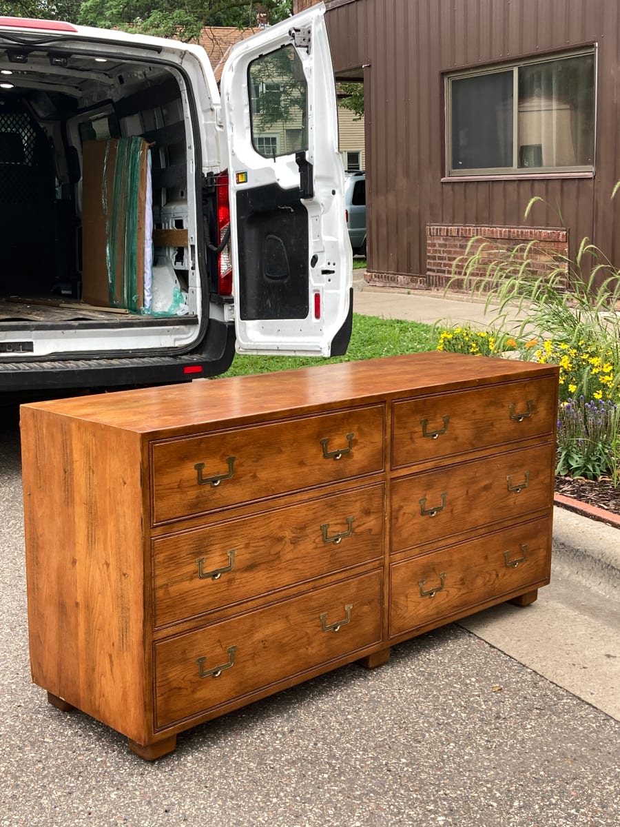 Henredon Artifacts 6 drawer campaign dresser 