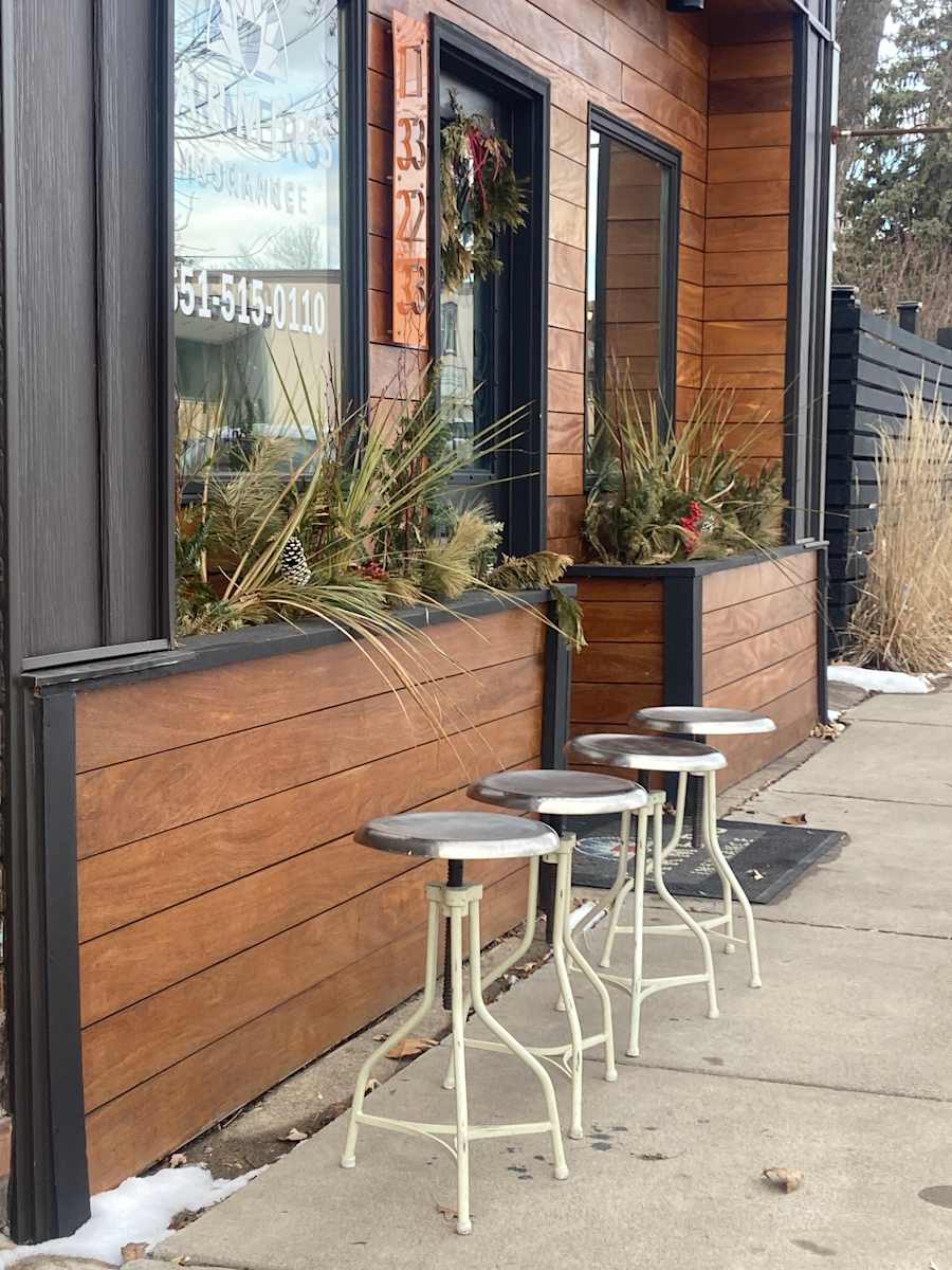 Industrial iron stool 