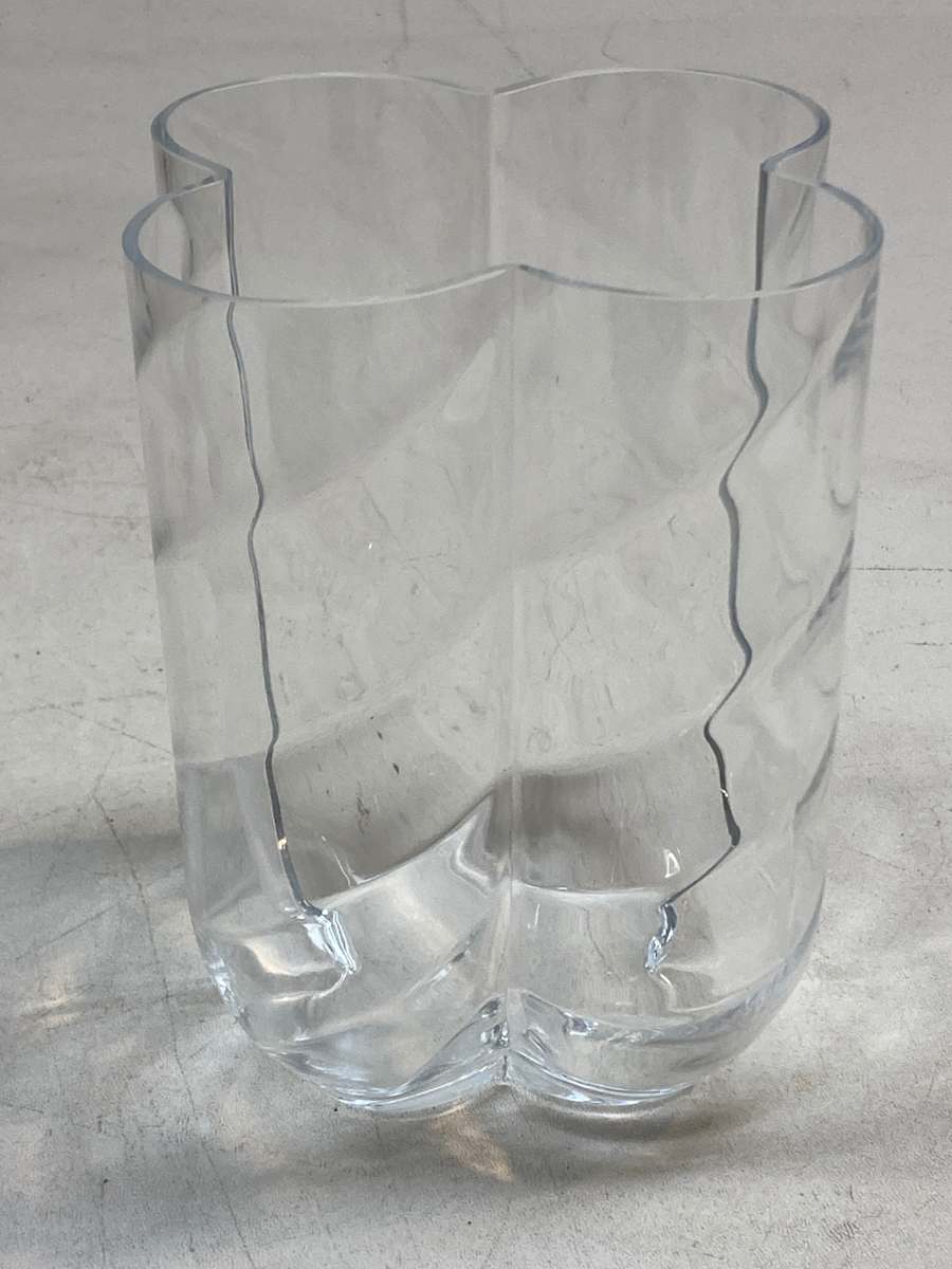 Kosta Boda art glass clear vase 